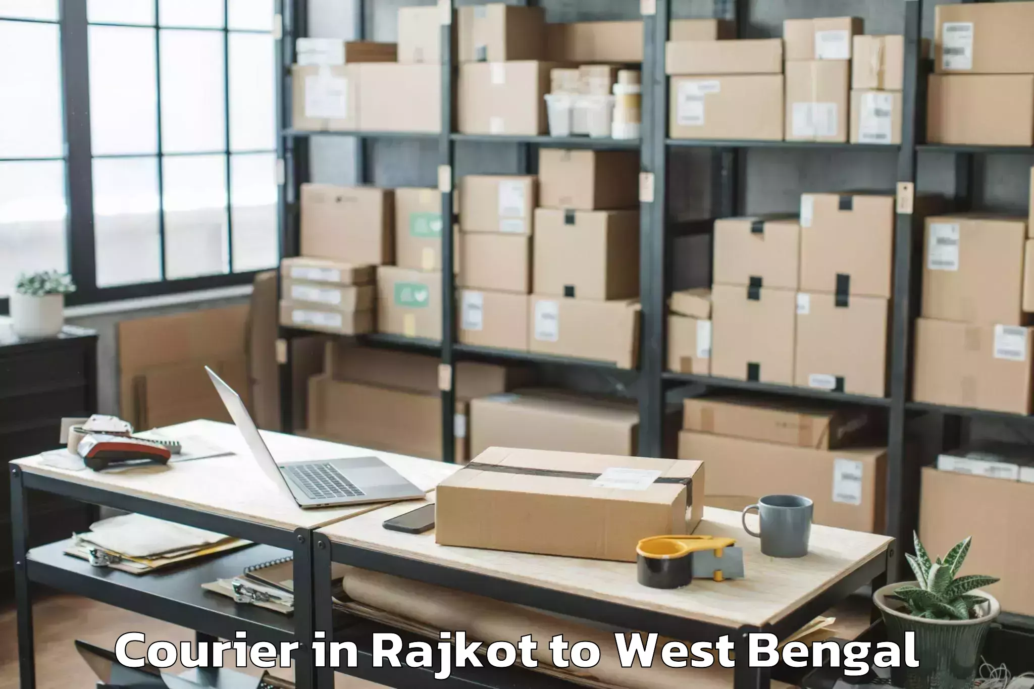 Easy Rajkot to Madhyamgram Courier Booking